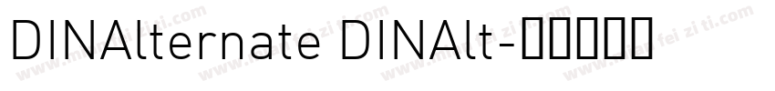 DINAlternate DINAlt字体转换